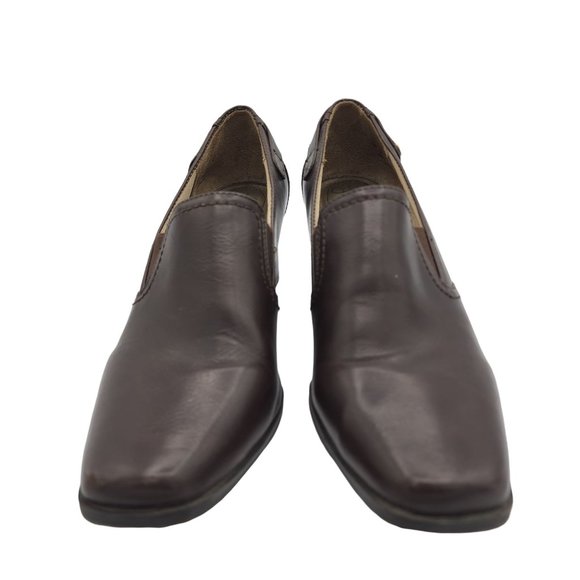 Life Stride Soft System Womens Size 9 M Brown 2.5" Square Heel Faux Leather Comf - Picture 12 of 12